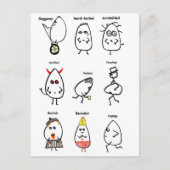 Carte Postale Canons à oeufs amusants (Devant)