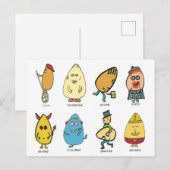 Carte Postale Canons à oeufs amusants (Devant / Derrière)