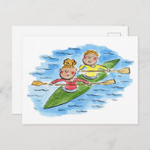 Carte Postale Canot (Devant / Derrière)