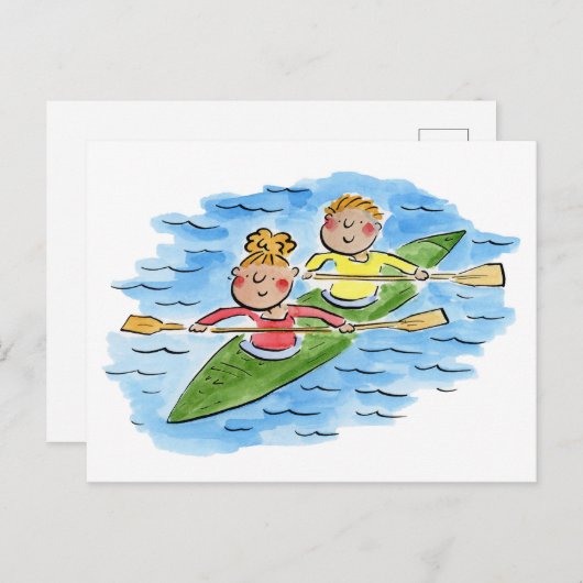 Carte Postale Canot (Devant / Derrière)