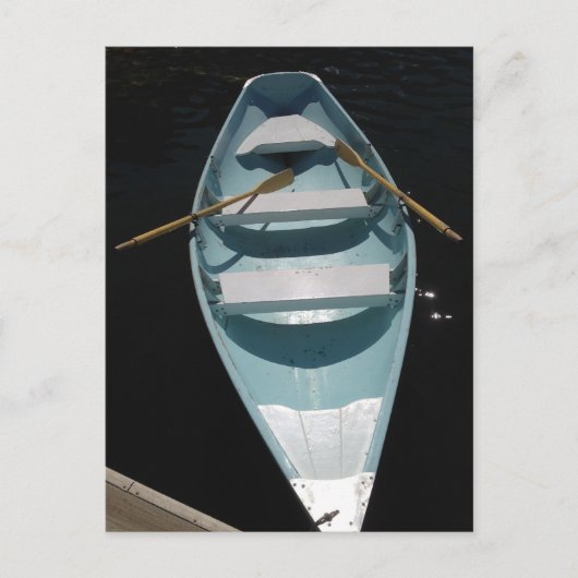 Carte Postale Canot bleu (Devant)