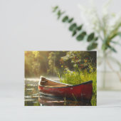 Carte Postale Canot dans une rivière (Debout devant)
