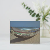 Carte Postale Canot de pêche sur Keta Beach, Ghana (Debout devant)