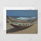 Carte Postale Canot de pêche sur Keta Beach, Ghana (Devant / Derrière)