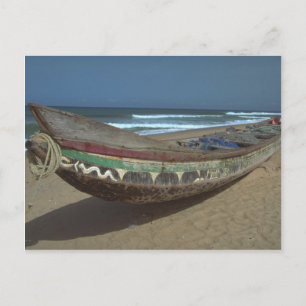 Carte Postale Canot de pêche sur Keta Beach, Ghana