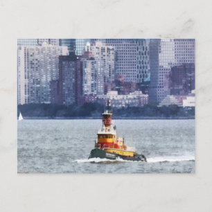 Carte Postale Canot pneumatique par Manhattan Skyline
