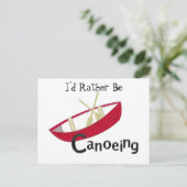 Carte Postale Canot rouge (Debout devant)