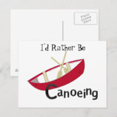 Carte Postale Canot rouge (Devant / Derrière)