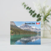 Carte Postale Canot sur le célèbre lac Emerald - Yoho NP, Canada (Debout devant)