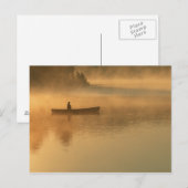 Carte Postale canotier, Parc Algonguin, Ontario, Canada. (Devant / Derrière)