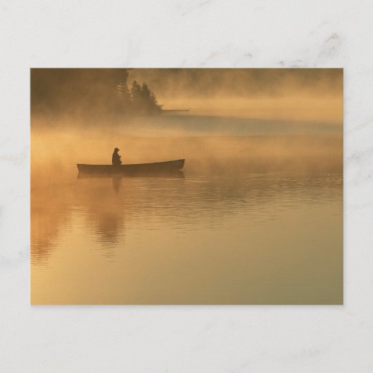 Carte Postale canotier, Parc Algonguin, Ontario, Canada. (Devant)