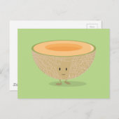 Carte Postale Cantaloupe souriant (Devant / Derrière)