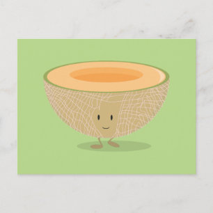 Carte Postale Cantaloupe souriant