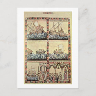 Carte Postale Cantiga 33, page des Cantigas de Père Noël Maria