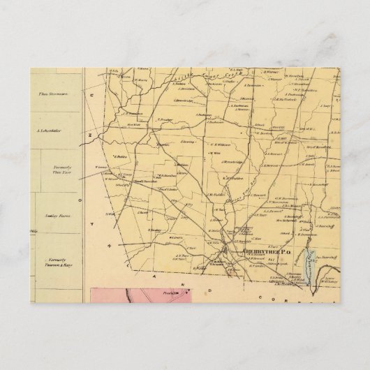 Carte Postale Canton de Cherrytree (Devant)