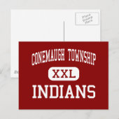 Carte Postale Canton de Conemaugh - Indiens - Zone - Davidsville (Devant / Derrière)