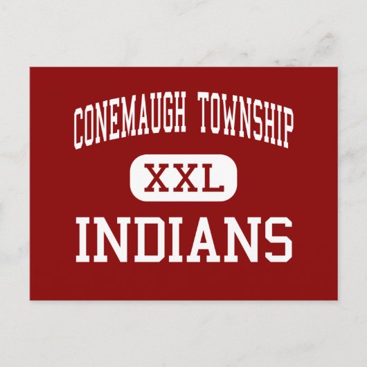 Carte Postale Canton de Conemaugh - Indiens - Zone - Davidsville (Devant)