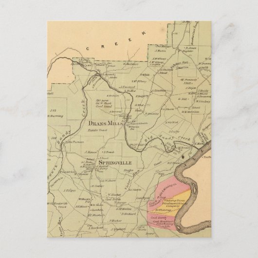 Carte Postale Canton de Sandy Creek (Devant)