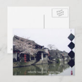 Carte Postale Canton de Suzhou / Les voeux de printemps de la Ch (Devant / Derrière)