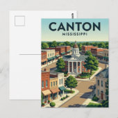 Carte Postale Canton, Mississippi (Devant / Derrière)