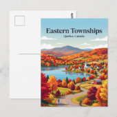 Carte Postale Cantons-de-l'Est Québec, Canada (Devant / Derrière)