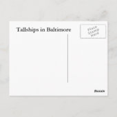 Carte Postale Cantons en Baltimore (Dos)