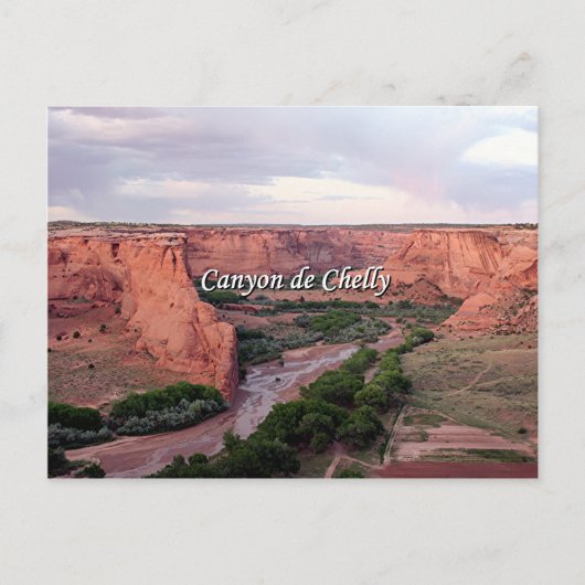 Carte Postale Canyon de Chelly, Arizona, au coucher du soleil (Devant)