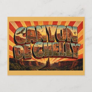 Carte Postale Canyon de Chelly Arizona Grès Canyon Art