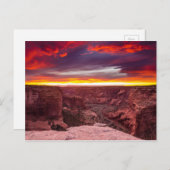 Carte Postale Canyon de Chelly, coucher de soleil, Arizona (Devant / Derrière)