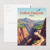 Carte Postale Canyon de Colca Pérou (Devant / Derrière)