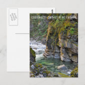 Carte Postale Canyon de Coquihalla en Colombie-Britannique Canad (Devant / Derrière)