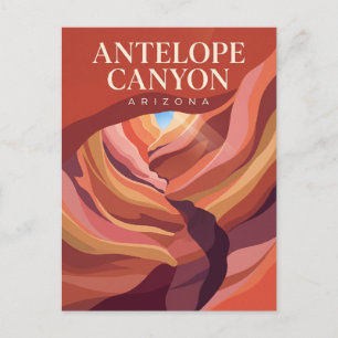 Carte Postale Canyon de l'Antilope Page Arizona