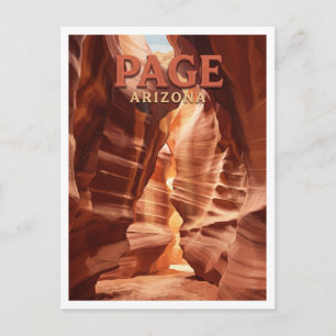 Carte Postale Canyon de l'Antilope Page Arizona