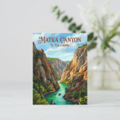 Carte Postale Canyon de Matka N. Macédoine (Debout devant)