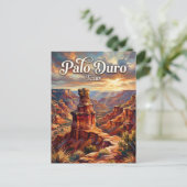 Carte Postale Canyon de Palo Duro Texas (Debout devant)