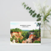 Carte Postale CANYON de PROVIDENCE - Lumpkin, la Géorgie (Debout devant)