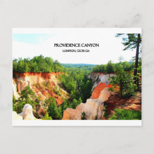 Carte Postale CANYON de PROVIDENCE - Lumpkin, la Géorgie