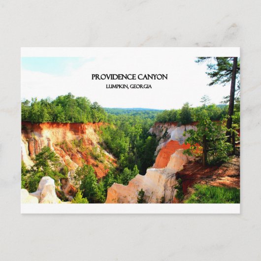 Carte Postale CANYON de PROVIDENCE - Lumpkin, la Géorgie (Devant)