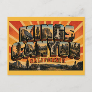 Carte Postale Canyon des Rois Californie Parc national Deep Cany
