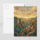 Carte Postale Canyon du Cuivre (Devant / Derrière)