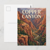 Carte Postale Canyon du Cuivre (Devant / Derrière)
