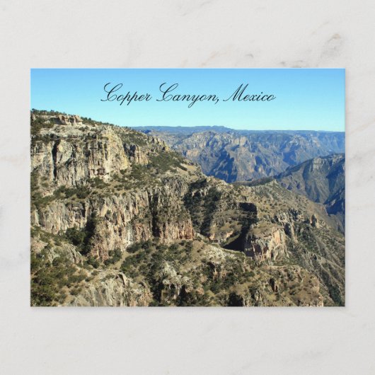 Carte Postale canyon en cuivre (Devant)