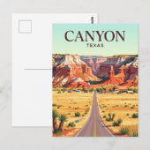 Carte Postale Canyon États-Unis (Devant / Derrière)