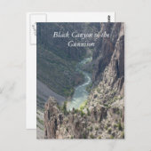 Carte Postale Canyon noir de la Gunnison (Devant / Derrière)