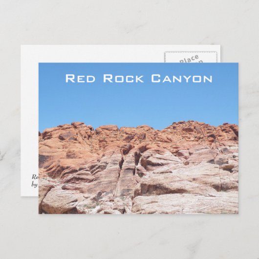 Carte Postale Canyon Red Rock (Devant / Derrière)