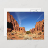 Carte Postale Canyon rouge de roche (Devant / Derrière)