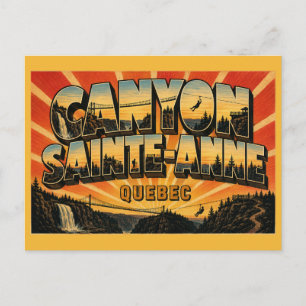 Carte Postale Canyon Sainte-Anne Merveille Naturelle du Québec