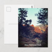 Carte Postale Canyon Trail Zion National Park, Utah (Devant / Derrière)