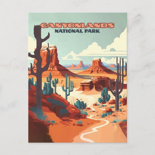 Carte Postale Canyonlands National Park Utah Desert Mountains (Devant)