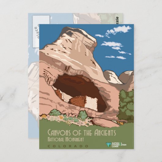 Carte Postale Canyons des Anciens (Devant / Derrière)